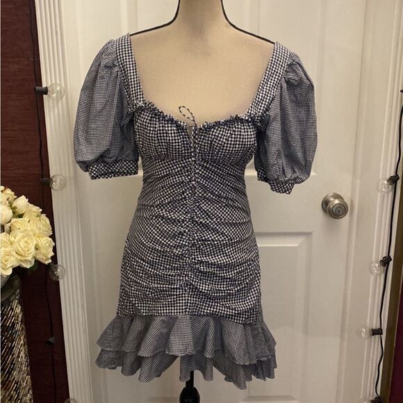 Jonathan Simkhai Puff Sleeve mini Dress, US4 - Picture 5 of 11